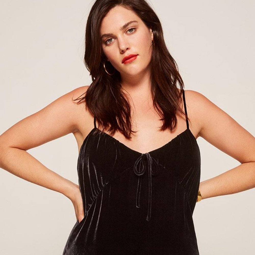 Reformation Velvet Polly Dress